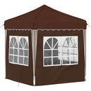 Pop-up Festtelt 195 x 195 x 245 cm Brun Oxford stof