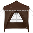 Pop-up Festtelt 195 x 195 x 245 cm Brun Oxford stof