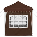 Pop-up Festtelt 195 x 195 x 245 cm Brun Oxford stof