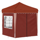 Pop-up Festtelt 195 x 195 x 245 cm Terrakotta Oxford stof