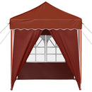 Pop-up Festtelt 195 x 195 x 245 cm Terrakotta Oxford stof