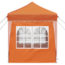 Pop-up Festtelt 195 x 195 x 245 cm Orange Oxford stof