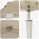 Pop-up Festtelt 288 x 288 x 245 cm Cremefarvet Oxford stof
