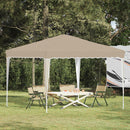 Pop-up Festtelt 288 x 288 x 245 cm Cremefarvet Oxford stof