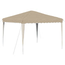 Pop-up Festtelt 288 x 288 x 245 cm Cremefarvet Oxford stof