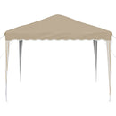 Pop-up Festtelt 288 x 288 x 245 cm Cremefarvet Oxford stof