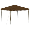 Pop-up Festtelt 288 x 288 x 245 cm Gråbrun Oxford stof