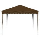 Pop-up Festtelt 288 x 288 x 245 cm Gråbrun Oxford stof
