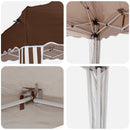 Pop-up Festtelt 288 x 288 x 245 cm Brun Oxford stof