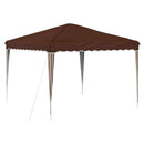 Pop-up Festtelt 288 x 288 x 245 cm Brun Oxford stof