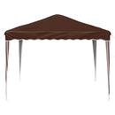 Pop-up Festtelt 288 x 288 x 245 cm Brun Oxford stof