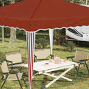 Pop-up Festtelt 288 x 288 x 245 cm Terrakotta Oxford stof