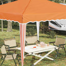 Pop-up Festtelt 288 x 288 x 245 cm Orange Oxford stof