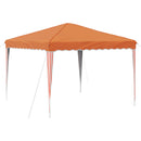 Pop-up Festtelt 288 x 288 x 245 cm Orange Oxford stof