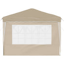 Pop-up Festtelt 288 x 288 x 245 cm Cremefarvet Oxford stof