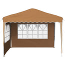 Pop-up Festtelt 288 x 288 x 245 cm Beige Oxford stof