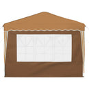 Pop-up Festtelt 288 x 288 x 245 cm Beige Oxford stof
