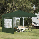 Pop-up Festtelt 288 x 288 x 245 cm Grøn Oxford stof