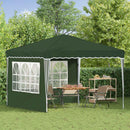 Pop-up Festtelt 288 x 288 x 245 cm Grøn Oxford stof