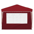 Pop-up Festtelt 288 x 288 x 245 cm Bordeaux Oxford stof