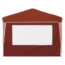 Pop-up Festtelt 288 x 288 x 245 cm Terrakotta Oxford stof