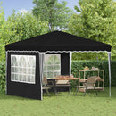 Pop-up Festtelt 288 x 288 x 245 cm Sort Oxford stof