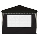 Pop-up Festtelt 288 x 288 x 245 cm Sort Oxford stof