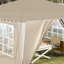 Pop-up Festtelt 288 x 288 x 245 cm Cremefarvet Oxford stof