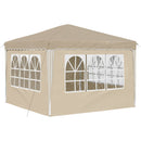 Pop-up Festtelt 288 x 288 x 245 cm Cremefarvet Oxford stof