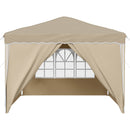 Pop-up Festtelt 288 x 288 x 245 cm Cremefarvet Oxford stof