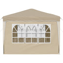 Pop-up Festtelt 288 x 288 x 245 cm Cremefarvet Oxford stof