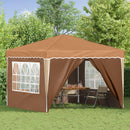 Pop-up Festtelt 288 x 288 x 245 cm Beige Oxford stof