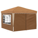 Pop-up Festtelt 288 x 288 x 245 cm Beige Oxford stof