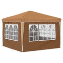Pop-up Festtelt 288 x 288 x 245 cm Beige Oxford stof