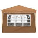 Pop-up Festtelt 288 x 288 x 245 cm Beige Oxford stof