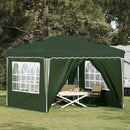 Pop-up Festtelt 288 x 288 x 245 cm Grøn Oxford stof