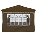 Pop-up Festtelt 288 x 288 x 245 cm Gråbrun Oxford stof