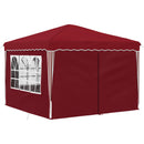 Pop-up Festtelt 288 x 288 x 245 cm Bordeaux Oxford stof