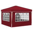 Pop-up Festtelt 288 x 288 x 245 cm Bordeaux Oxford stof