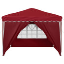 Pop-up Festtelt 288 x 288 x 245 cm Bordeaux Oxford stof