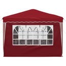 Pop-up Festtelt 288 x 288 x 245 cm Bordeaux Oxford stof