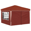 Pop-up Festtelt 288 x 288 x 245 cm Terrakotta Oxford stof