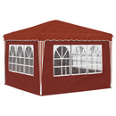 Pop-up Festtelt 288 x 288 x 245 cm Terrakotta Oxford stof