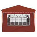Pop-up Festtelt 288 x 288 x 245 cm Terrakotta Oxford stof