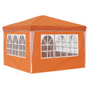 Pop-up Festtelt 288 x 288 x 245 cm Orange Oxford stof
