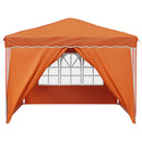 Pop-up Festtelt 288 x 288 x 245 cm Orange Oxford stof