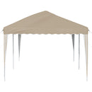 Pop-up Festtelt 575 x 290 x 245 cm Cremefarvet