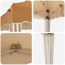 Pop-up Festtelt 575 x 290 x 245 cm Beige