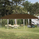 Pop-up Festtelt 575 x 290 x 245 cm Gråbrun