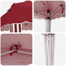 Pop-up Festtelt 575 x 290 x 245 cm Bordeaux
